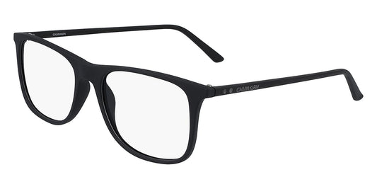 Calvin-Klein CK-19513-001 eyeglasses in black frame with clear lenses