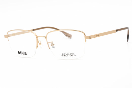 Hugo Boss BOSS 1474/F-0AOZ 00 eyeglasses in matte gold frame with clear demo lenses