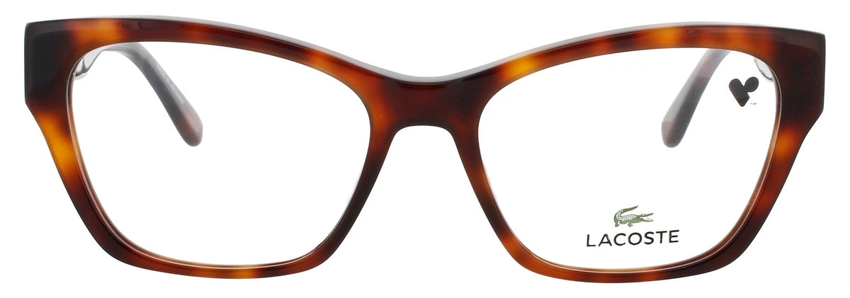 Lacoste L2919N 214 Brown Rectangle Eyeglasses 54mm Eyeglasses