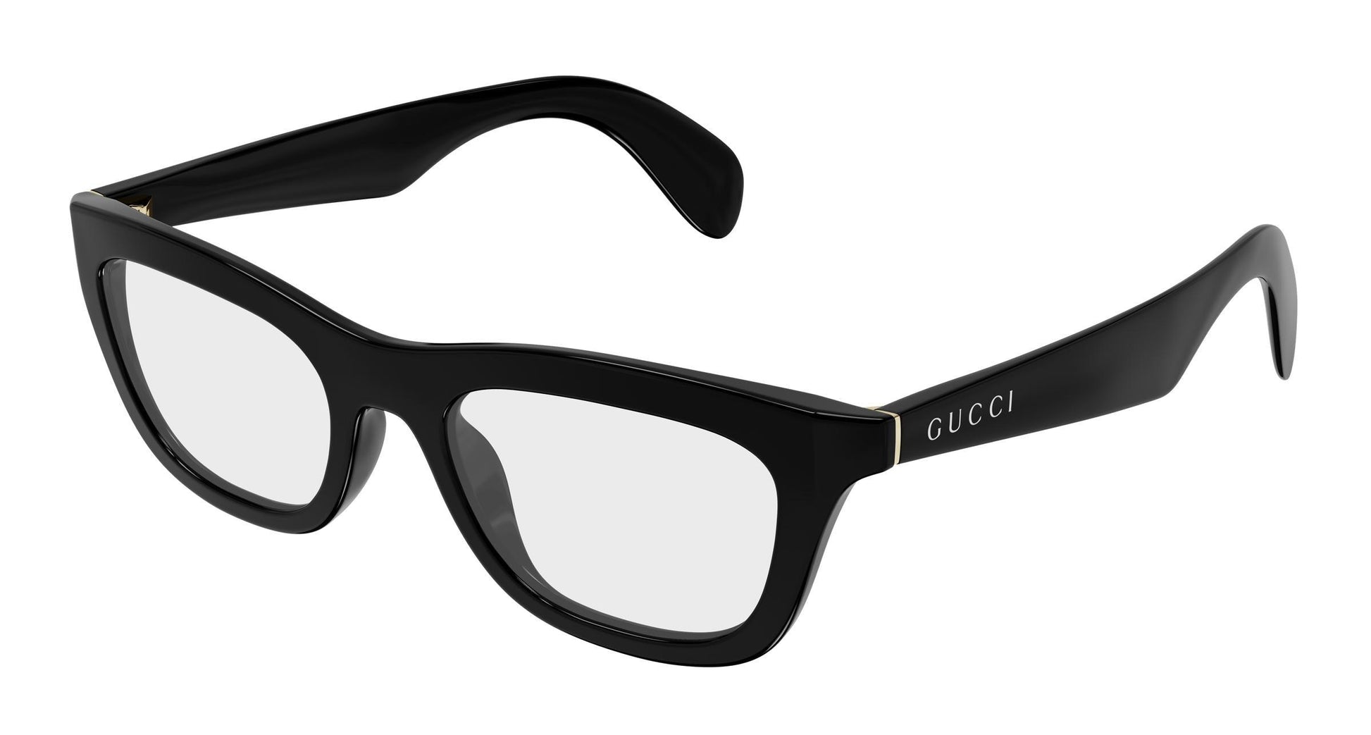 Gucci GG1932o-001 eyeglasses in black frame with clear lenses