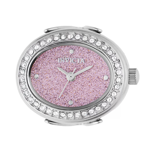 Invicta 49595 watch with pink dial and stainless steel band