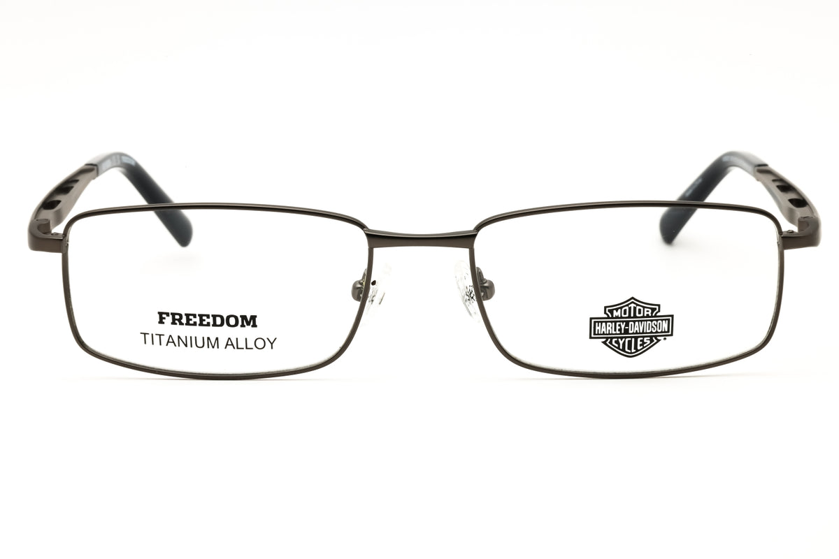 Harley Davidson HD9027-009 matte gunmetal Rectangular Eyeglasses 55mm