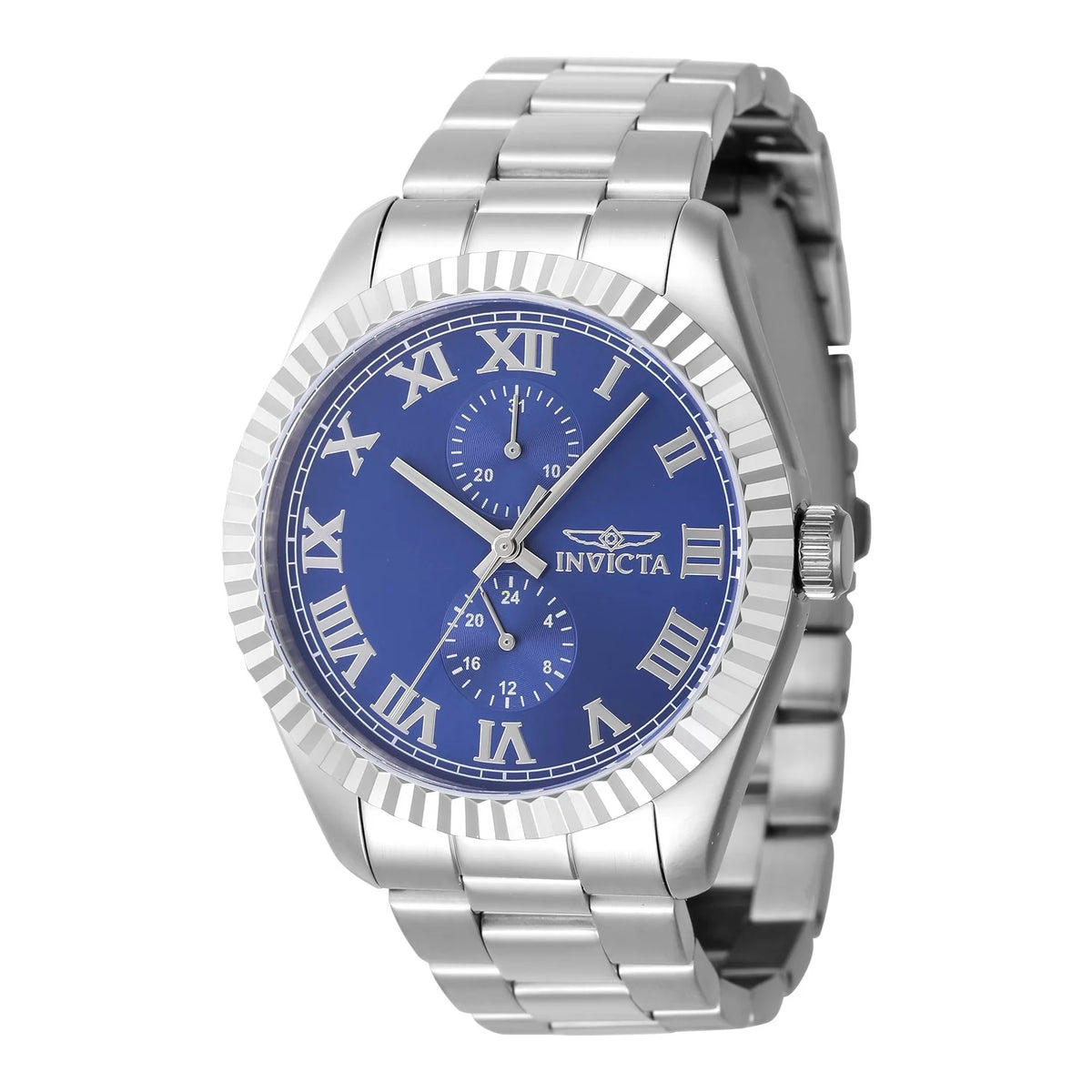 Invicta 47423 Quartz Watch Blue Dial Stainless Steel 43mm Men