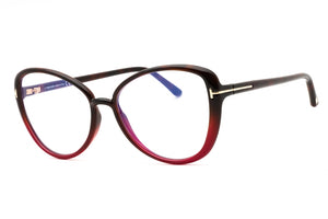Tom Ford FT5907-B-055 coloured havana Cat eye Eyeglasses 55mm Eyeglasses