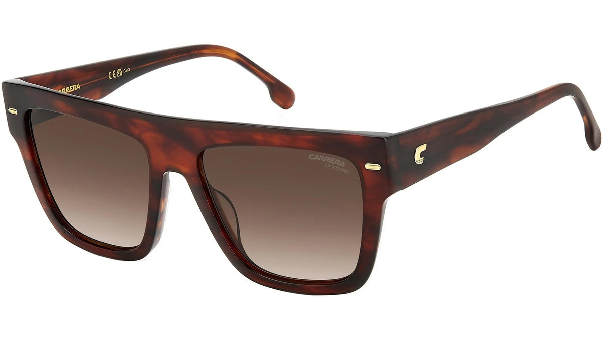 Carrera CARRERA-3016/S EX4 Brown Rectangle Sunglasses 55mm Sunglasses