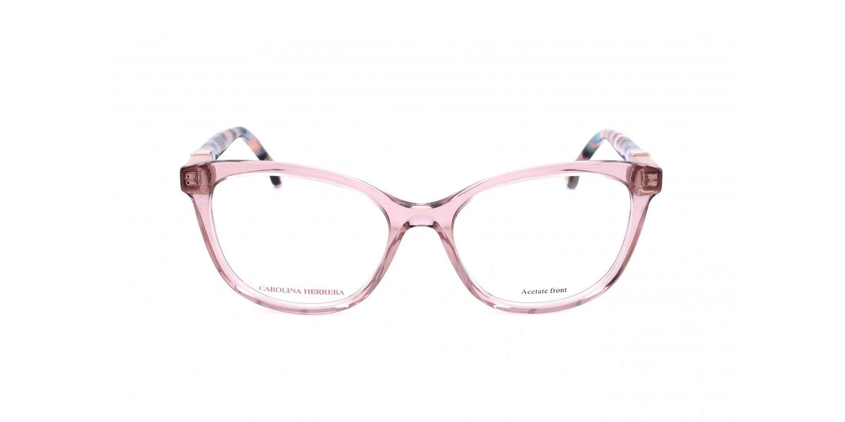 Carolina Herrera HER-0299 733 Pink Rectangle Eyeglasses 53mm Eyeglasses