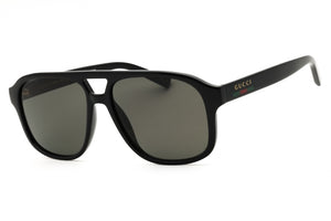 Gucci GG1856S-005 Black Rectangular Sunglasses 57mm