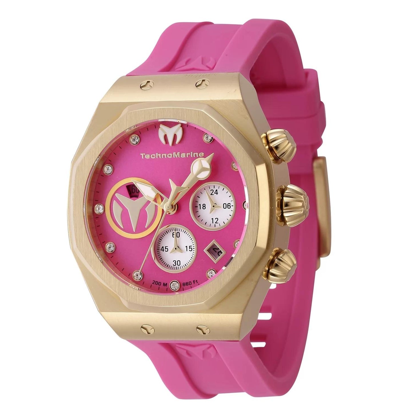 TechnoMarine TM-523009 TM-523009 Watch - Pink Dial Silicon Band