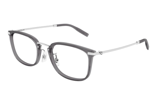 Mont Blanc MB0494oJ-004 Grey Rectangle Eyeglasses 54mm