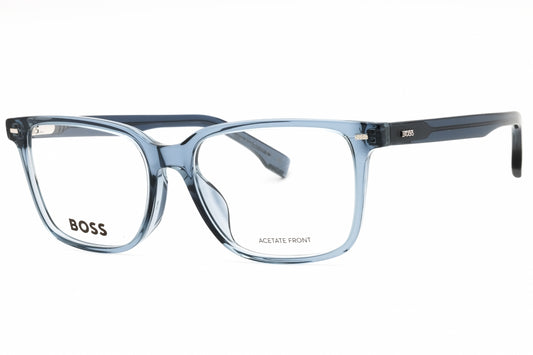 Hugo Boss 55mm Rectangular eyeglasses in grey frame with clear lenses