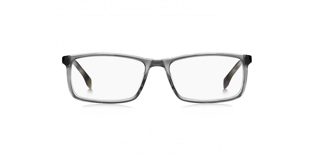 Hugo Boss BOSS1493-XBO-55 Gray Rectangle Eyeglasses 55mm Eyeglasses