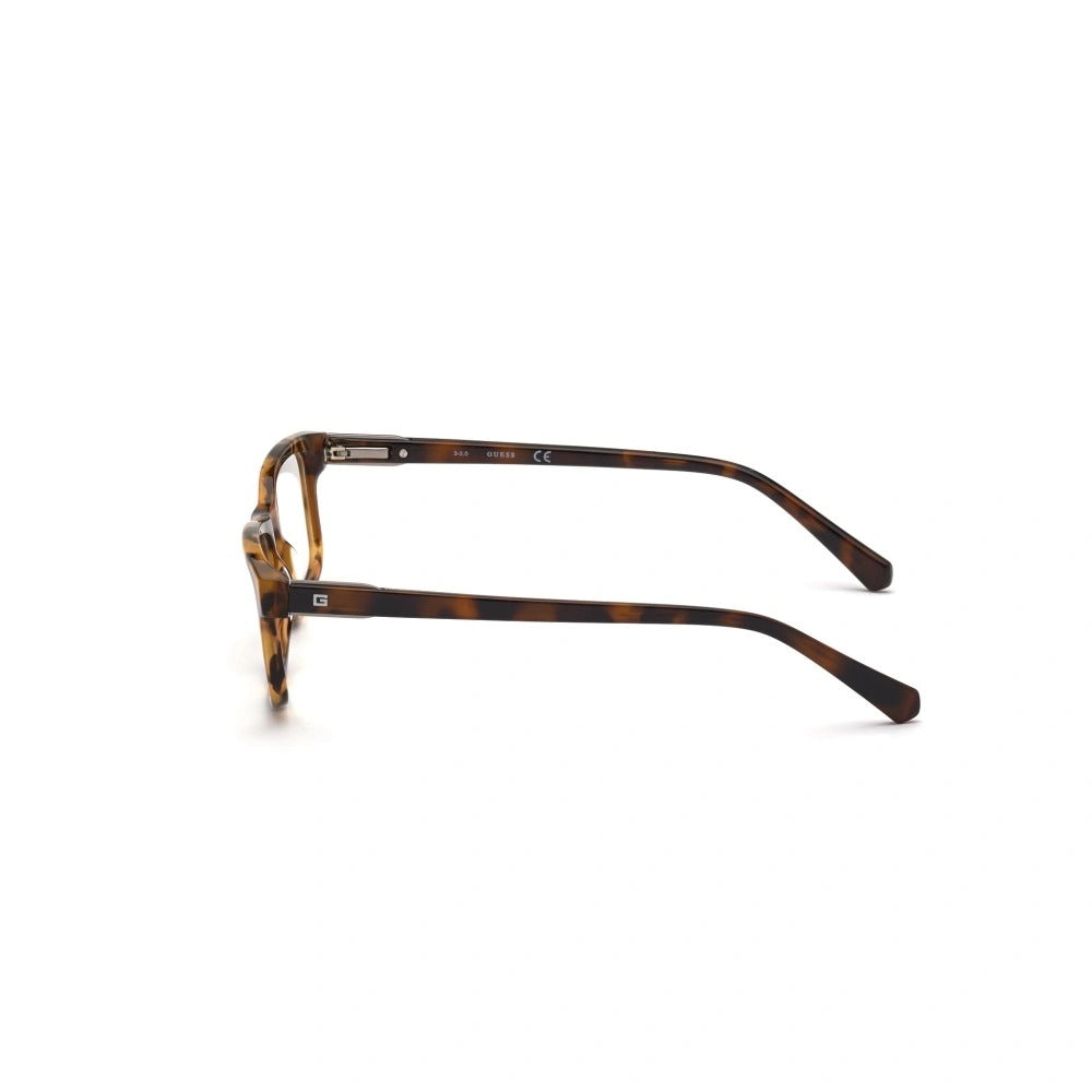Guess GU50015-053-56 eyeglasses in blonde havana frame with clear lenses