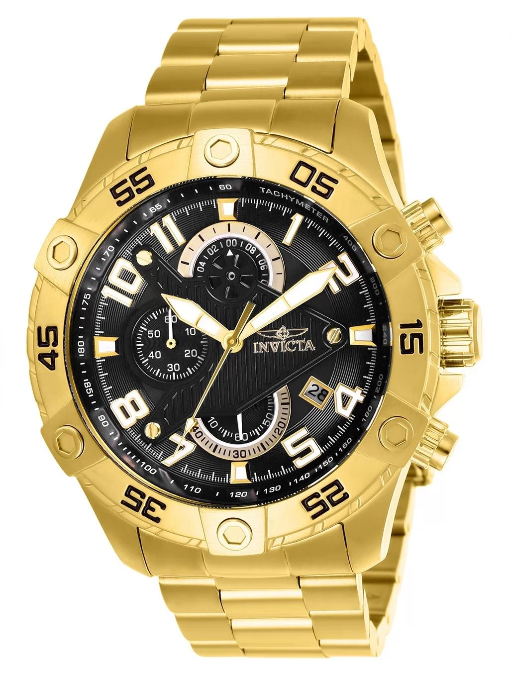 Invicta 26097 26097 Watch - Black Dial Stainless Steel Band