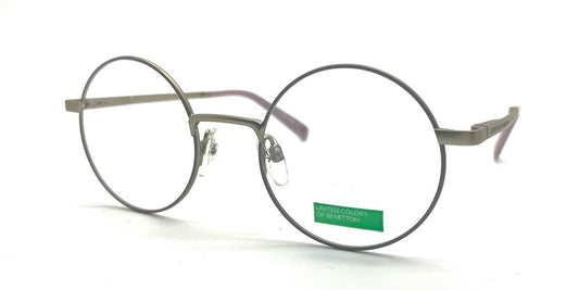 Benetton BEO3005-753 eyeglasses in purple frame with clear lenses