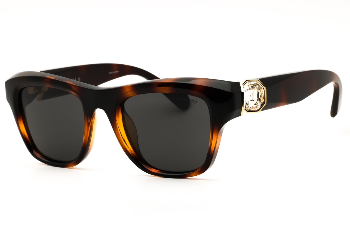 Swarovski SK6056U-100287 Havana Rectangular Sunglasses 50mm Sunglasses