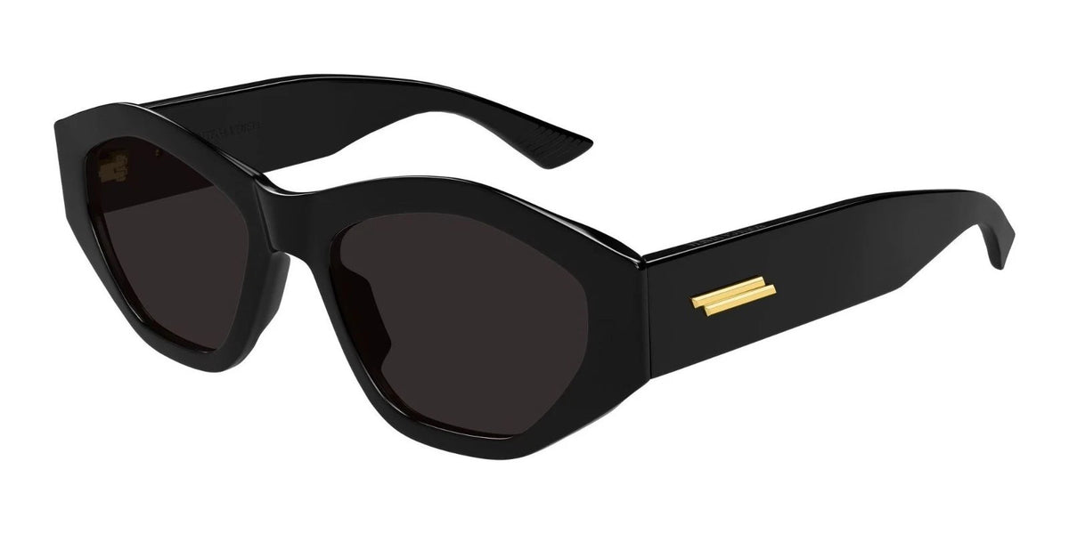 Bottega Veneta BV1408S-001 Black Geometric Sunglasses 53mm Sunglasses