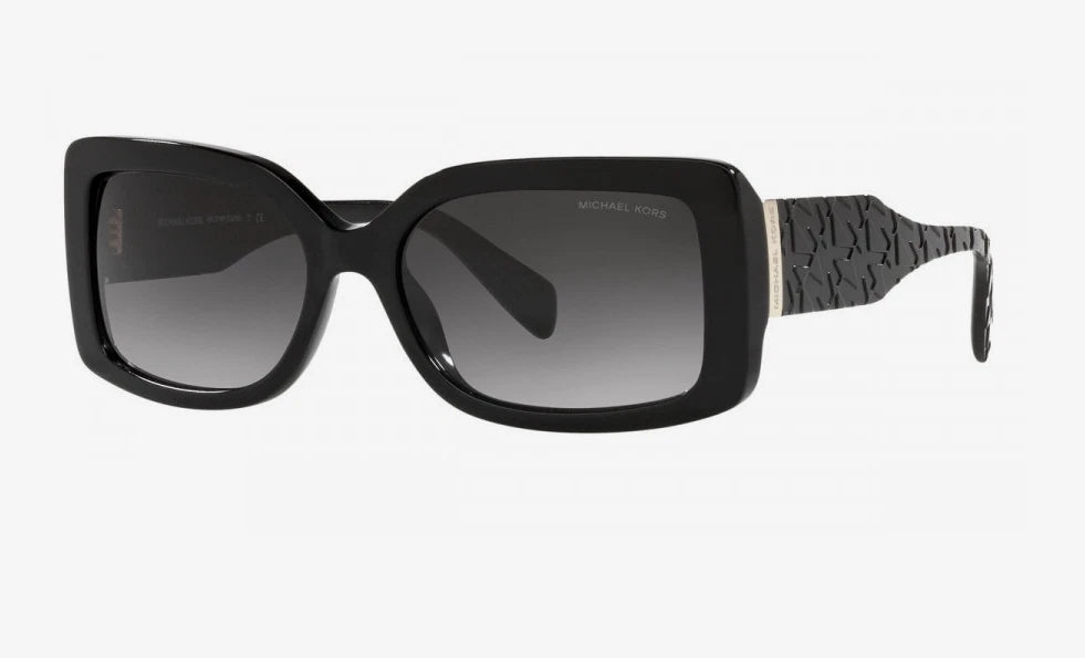 Michael Kors 0MK2165-30058G-56 Black Rectangular SUNGLASSES 56mm Sunglasses