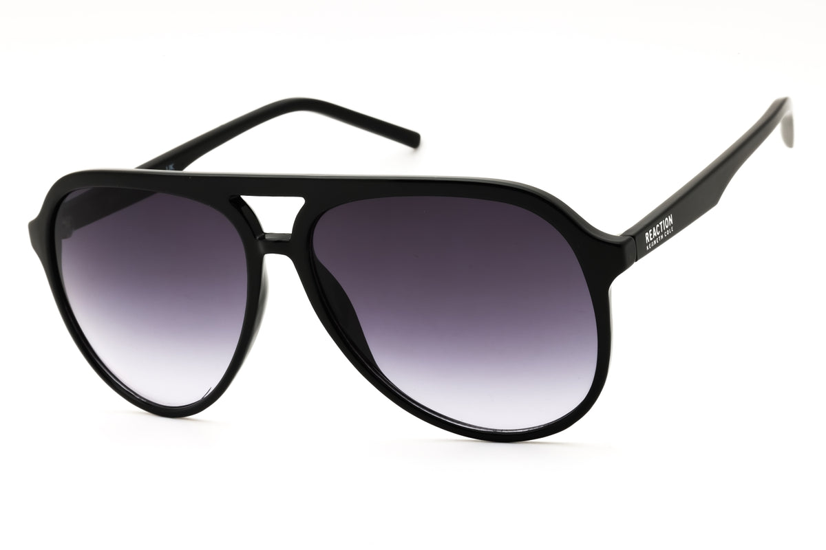 Kenneth Cole Reaction KC1383-01B shiny black Aviator Sunglasses 60mm Sunglasses