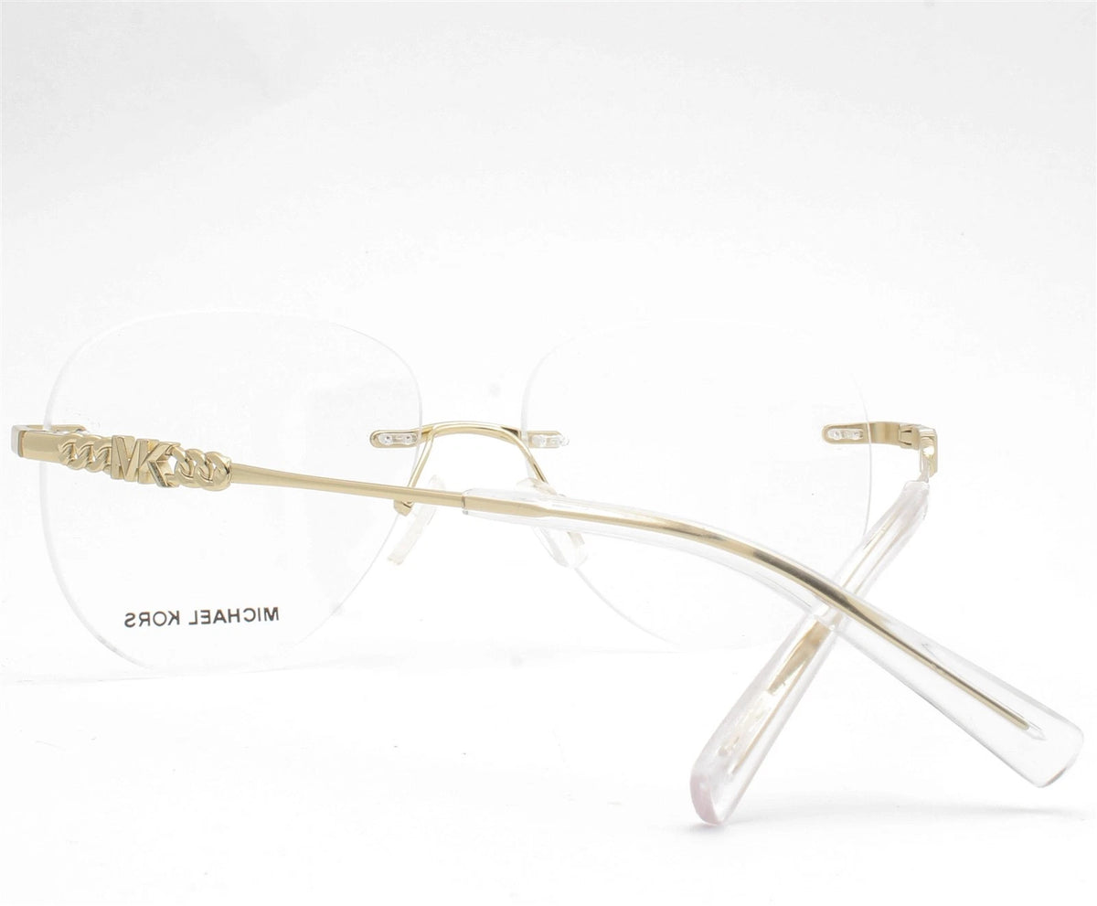 Michael Kors 0MK3077-1014-56 Gold Round EYEGLASSES 56mm Eyeglasses