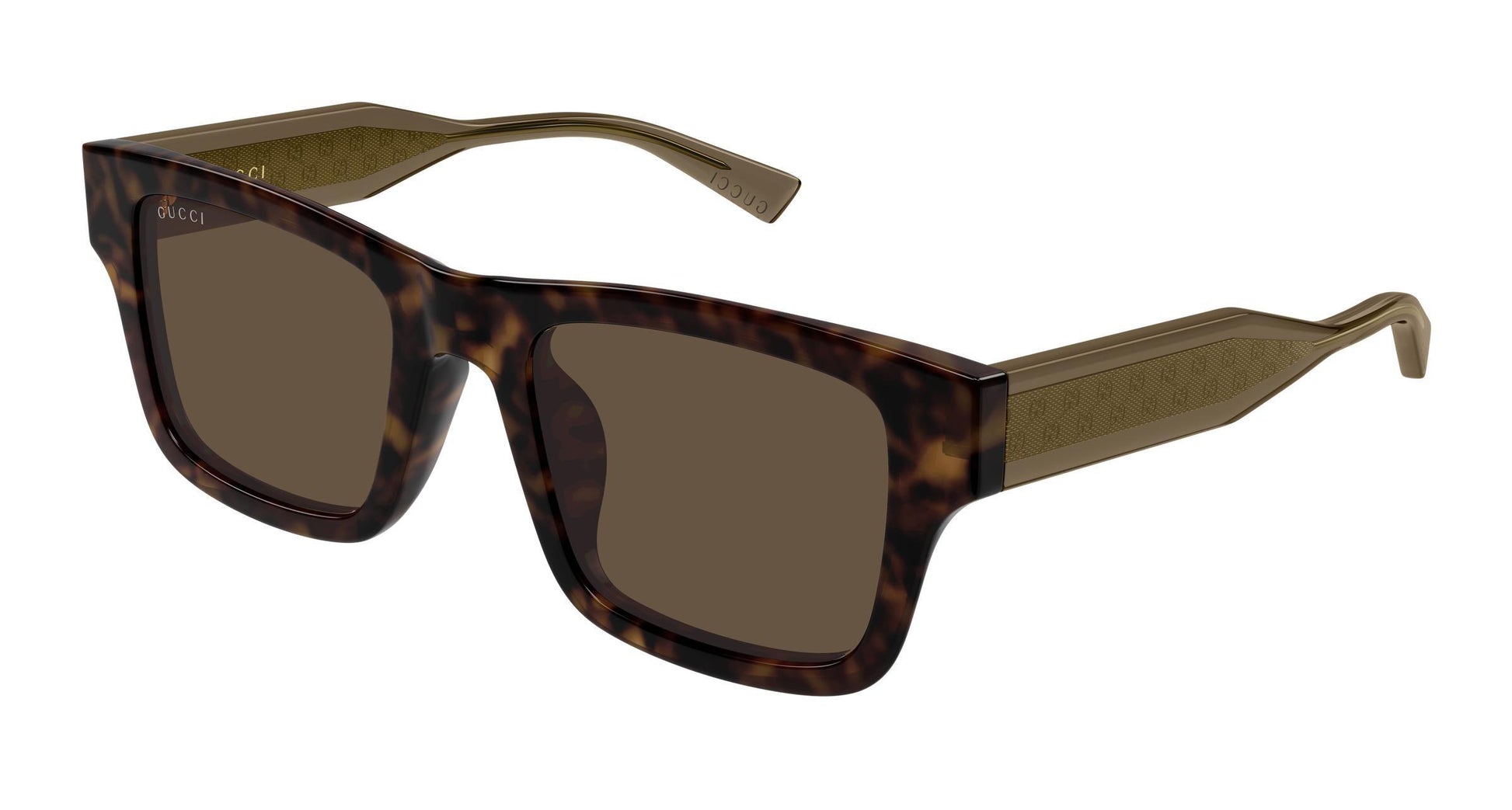 Gucci GG2072SA-003 sunglasses in brown frame with havana brown brown lenses