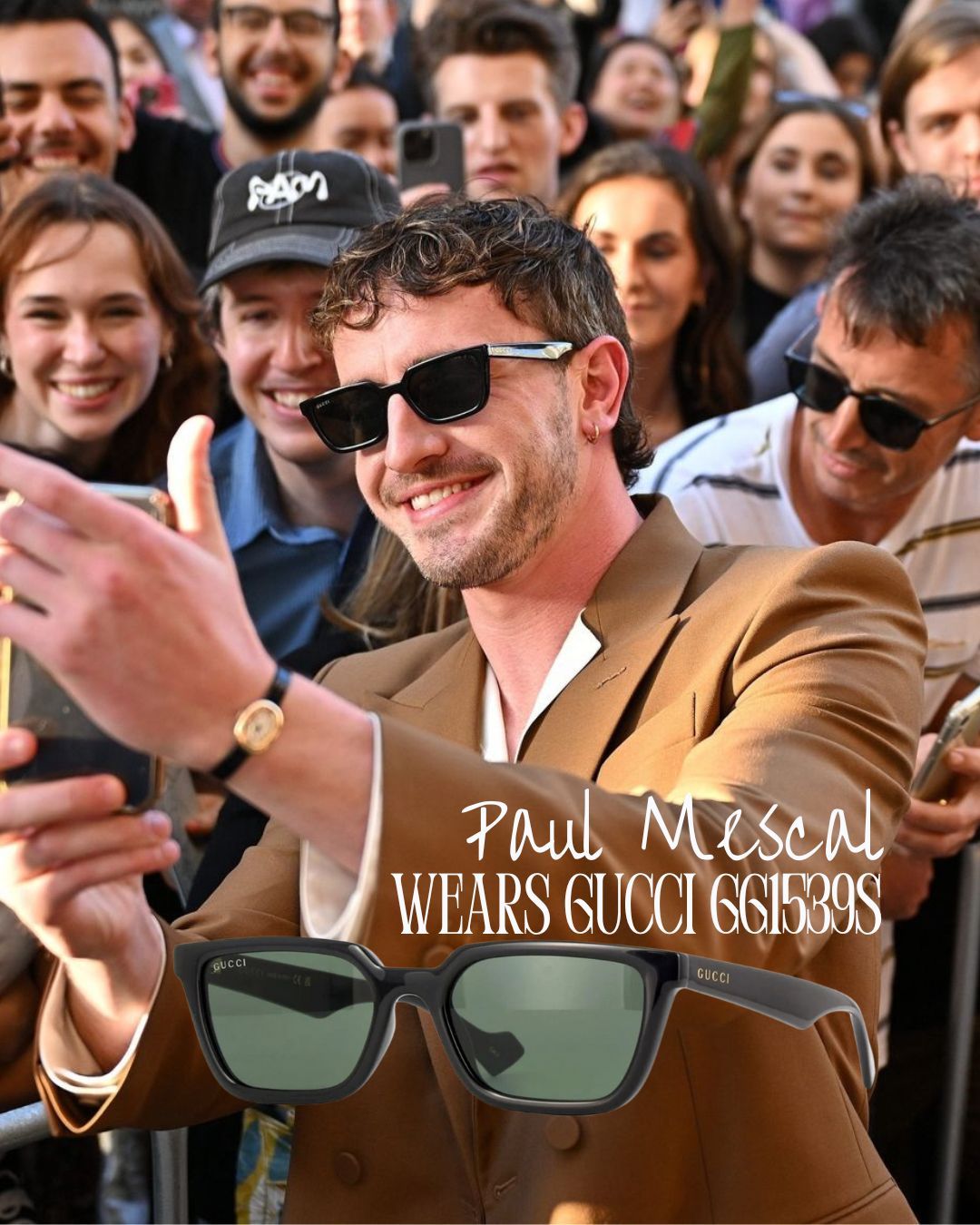 Gucci GG1539S-001 55 New Sunglasses