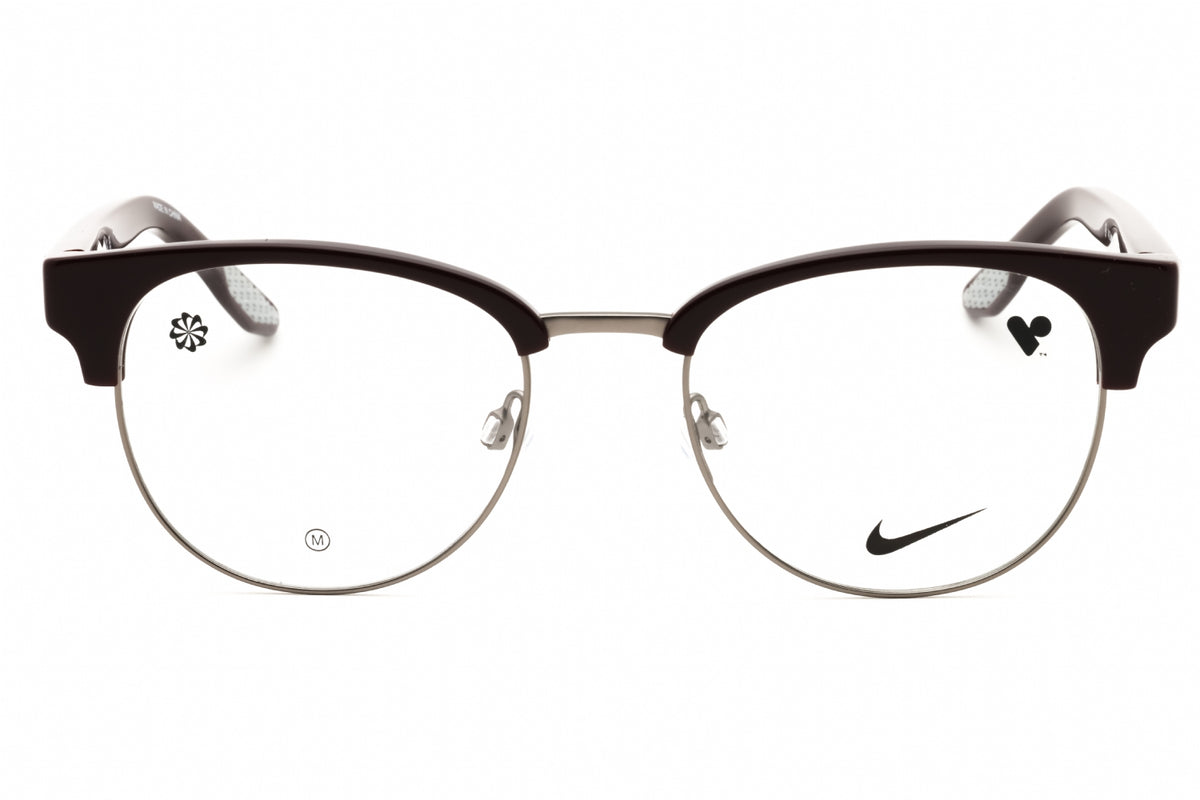 Nike NIKE 8402-605 BURGUNDY Round Eyeglasses 50mm Eyeglasses