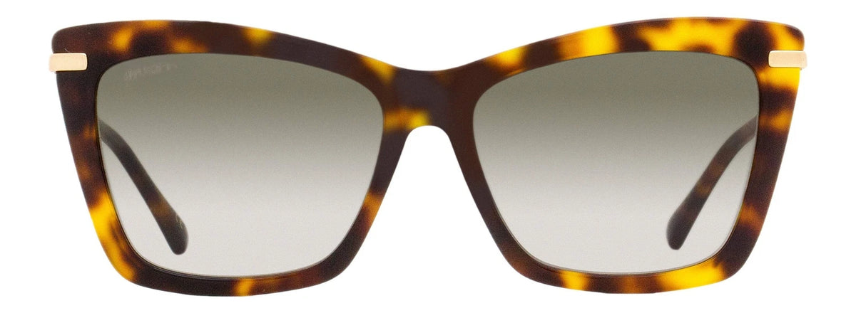 Jimmy Choo 0SADY-S-086-56 Havana/Gold Square SUNGLASSES 56mm Sunglasses