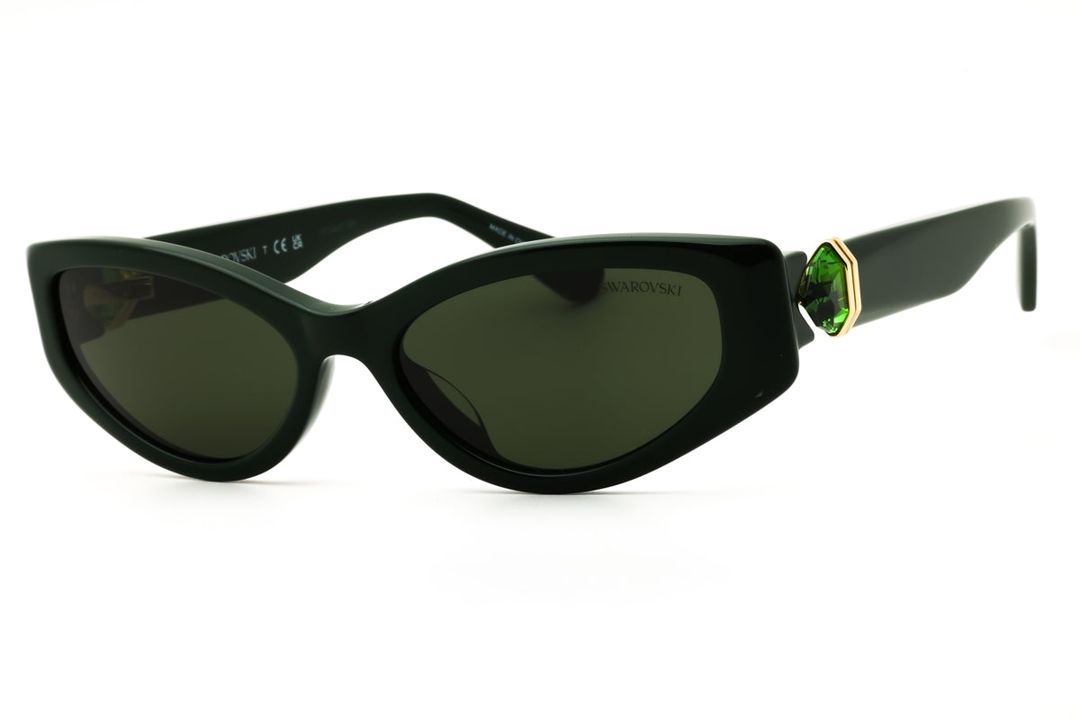 Swarovski SK6045U-102671 Dark Green Cat eye Sunglasses 55mm Sunglasses