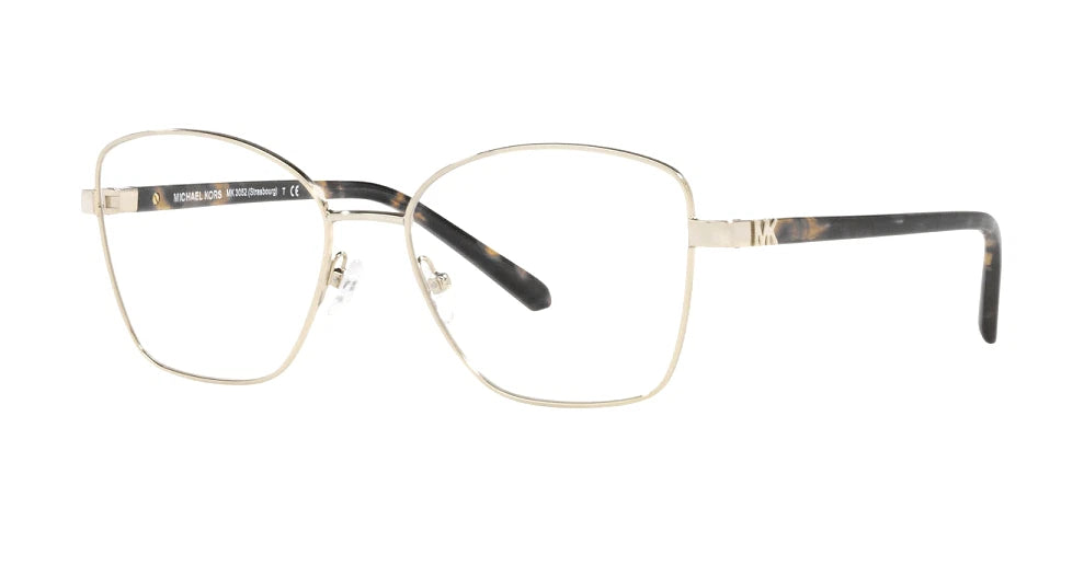 Michael Kors 0MK3052-1014-52 Gold Square EYEGLASSES 52mm Eyeglasses