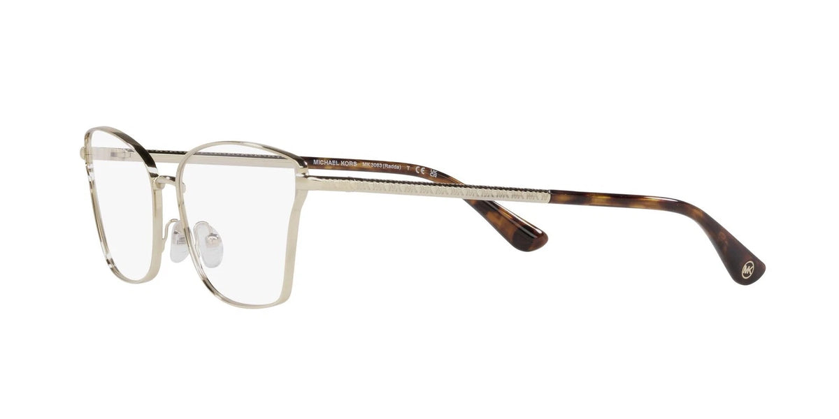 Michael Kors 0MK3063-1014-55 Light Gold Square EYEGLASSES 55mm Eyeglasses