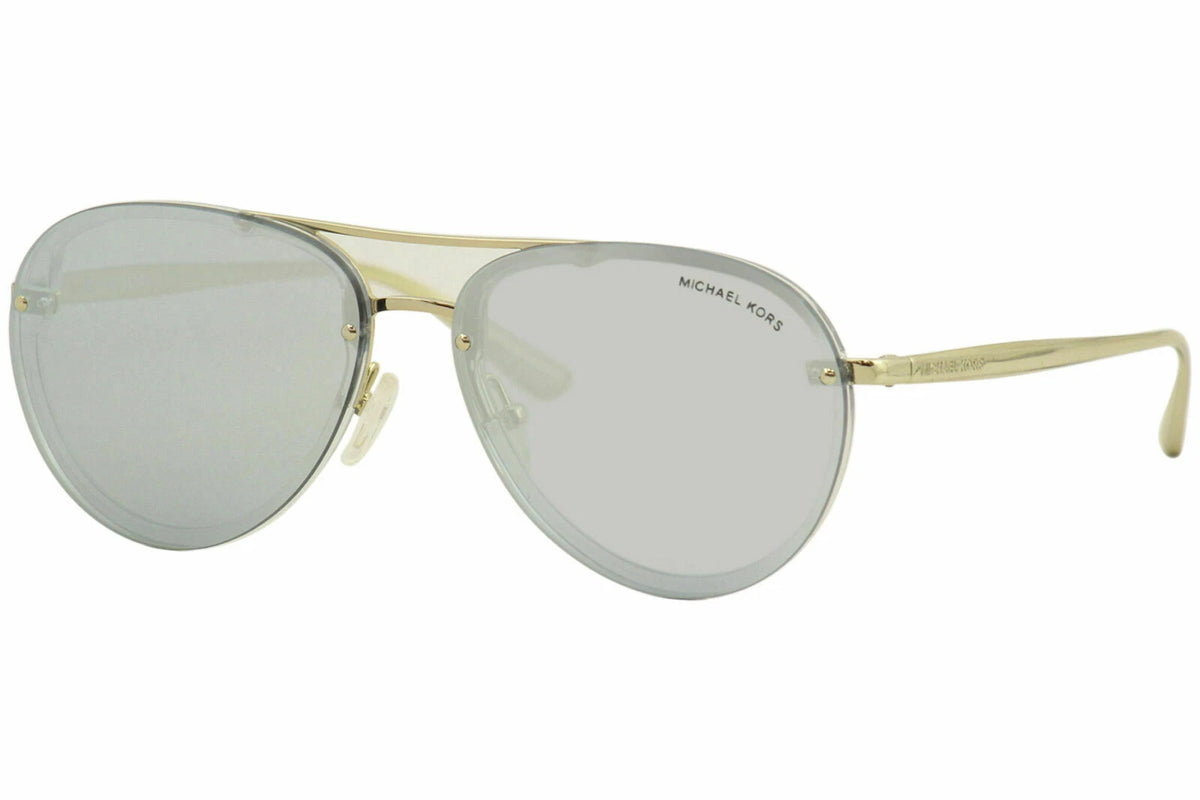 Michael Kors 0MK2101-35786J-60 Clear/Gold Round SUNGLASSES 60mm Sunglasses