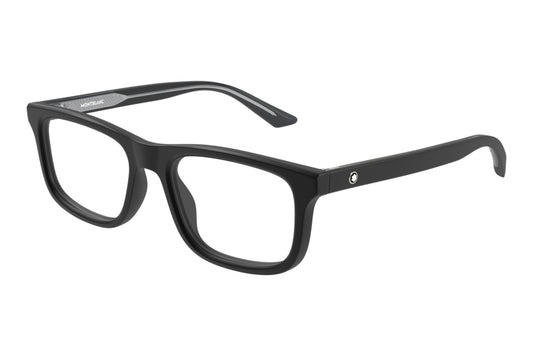 Mont Blanc MB0457o-002 Black Rectangle Eyeglasses 54mm
