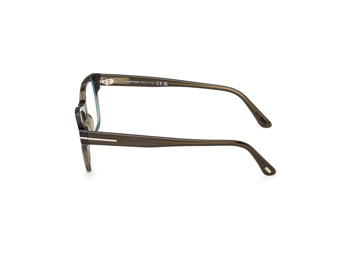 Tom Ford FT6120-B-52096-52 Shiny Dark Green Square  52mm Eyeglasses