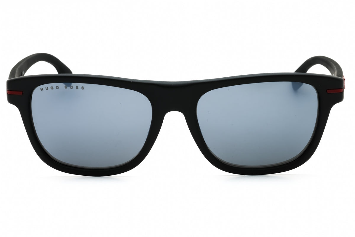 Hugo Boss BOSS 1322/S-0BLX T4 MTBLKRD Rectangular Sunglasses 55mm