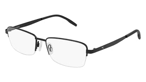 Puma PE0144O-001 eyeglasses in black frame with clear lenses