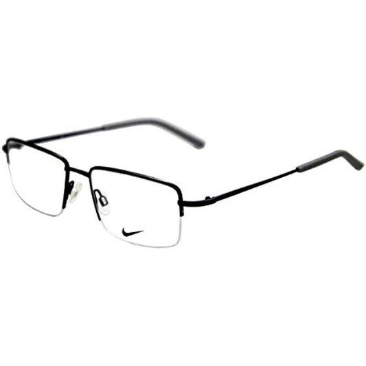 Nike 8182-401 eyeglasses in matte blue frame with clear lenses
