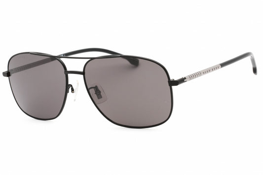 Hugo Boss BOSS 1177/F/S-0TI7 IR MTBLKRUT Oval Sunglasses 63mm