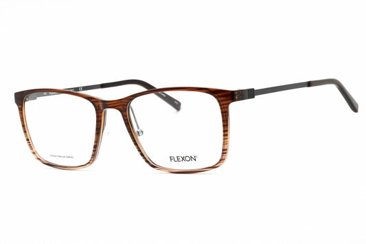 Flexon FLEXON EP8011-215 eyeglasses in brown frame with clear demo lenses