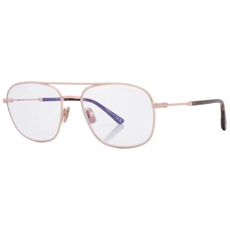 Tom Ford FT5830-B 028 Rose Gold Round Eyeglasses 54mm Eyeglasses