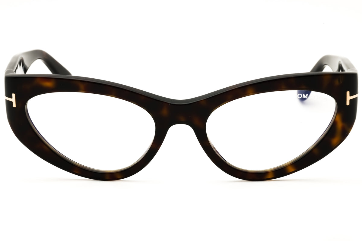 Tom Ford FT6134-B-052 dark havana Cat eye Eyeglasses 55mm