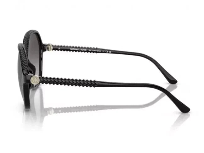 Michael Kors 0MK2186U-30058G-58 Black Rectangle SUNGLASSES 0mm Sunglasses