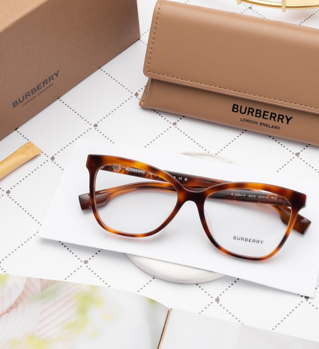 Burberry BE2364-3316-52 52mm New Eyeglasses