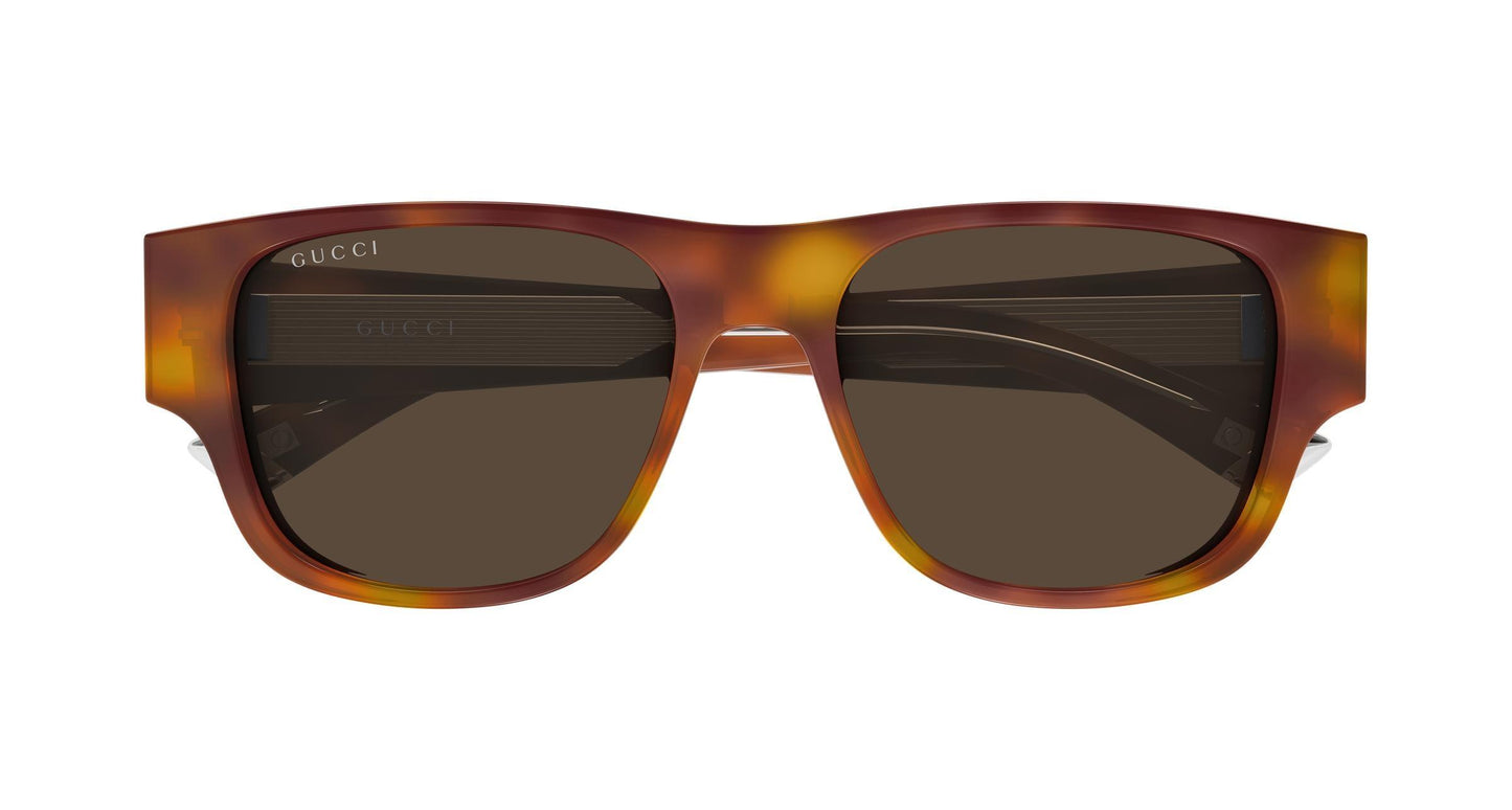 Gucci GG2075S-002 sunglasses in havana frame with brown lenses