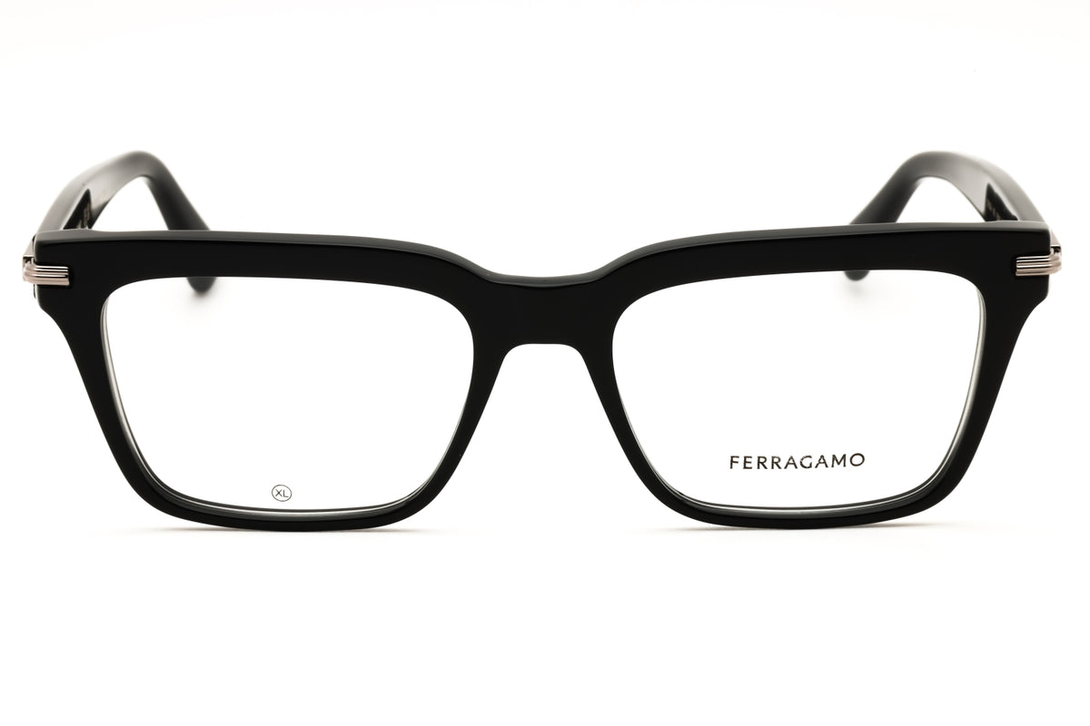 Salvatore Ferragamo SF3014-001 BLACK Rectangular Eyeglasses 55mm Eyeglasses
