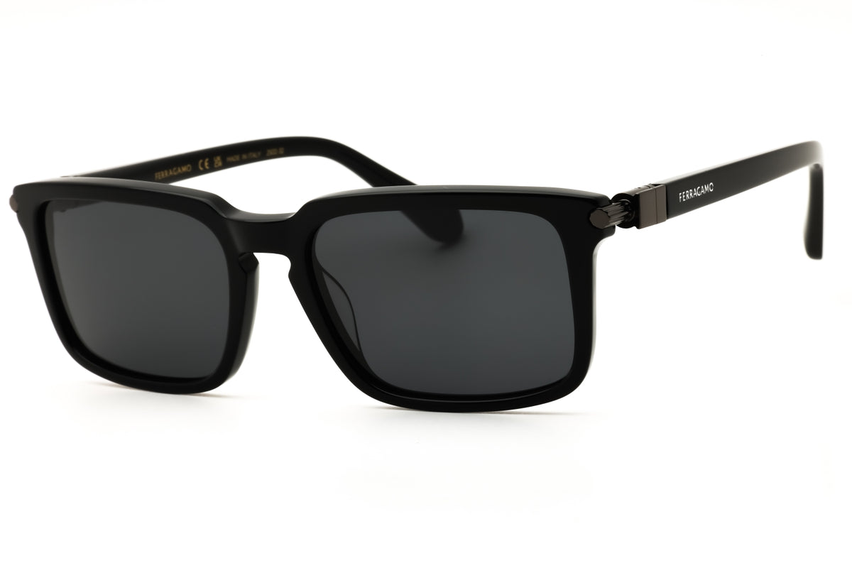 Salvatore Ferragamo SF1110S-001 BLACK Rectangular Sunglasses 56mm Sunglasses