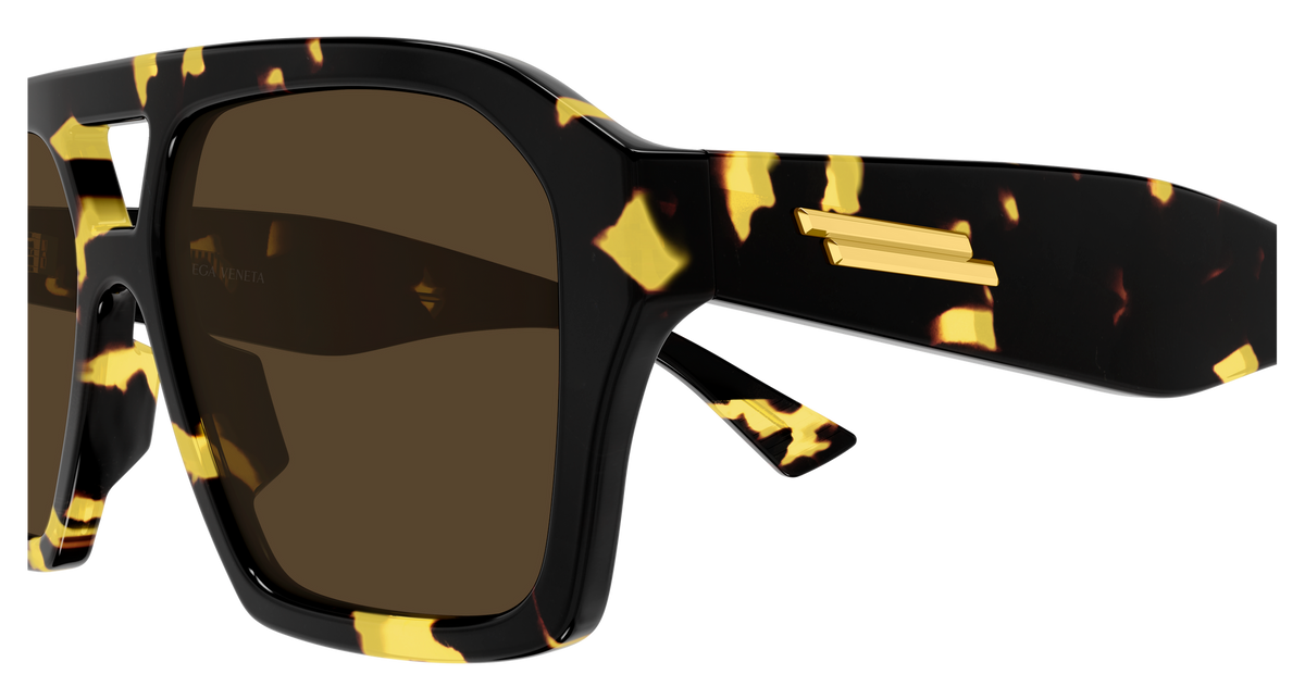 Bottega Veneta BV1501S-002-56 Havana Rectangular  56mm Sunglasses