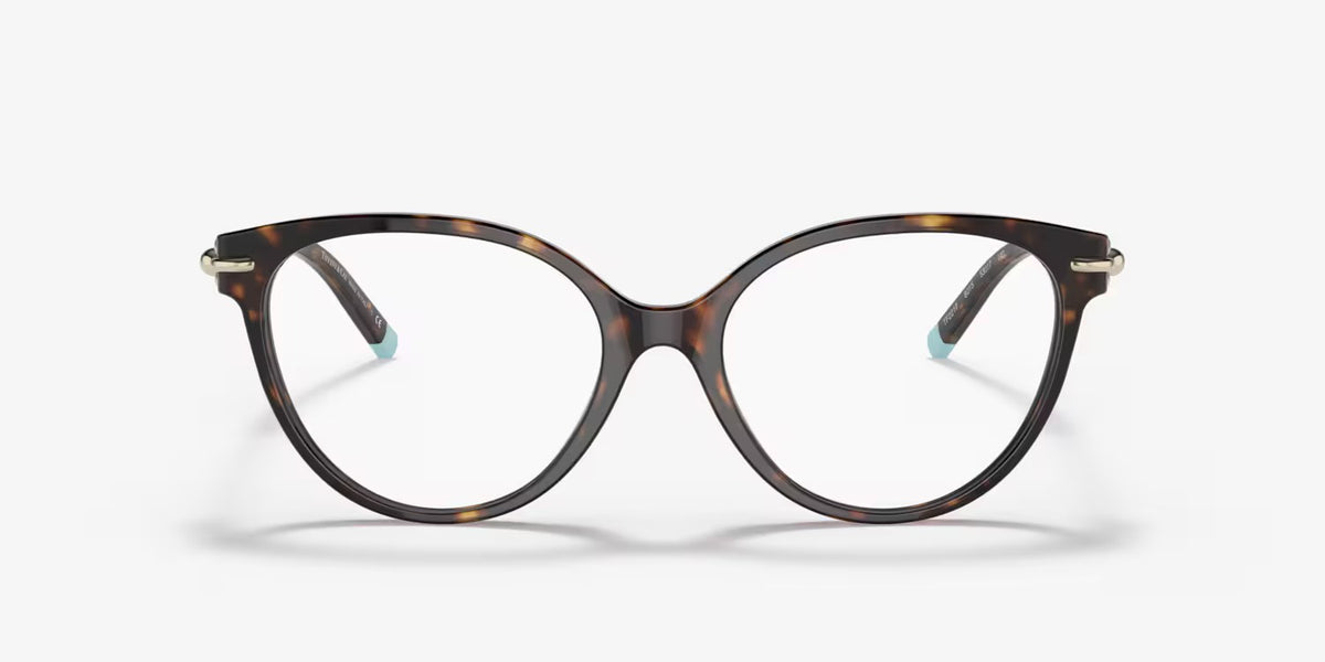 Tiffany 0TF2217-8015-53 eyeglasses in habana frame with clear lenses