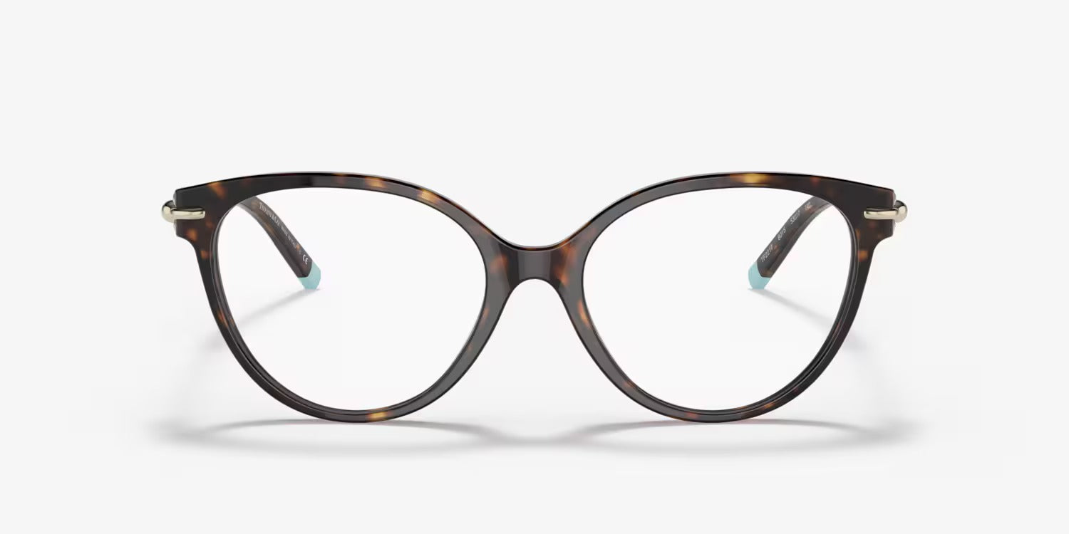 Tiffany 0TF2217-8015-53 eyeglasses in habana frame with clear lenses