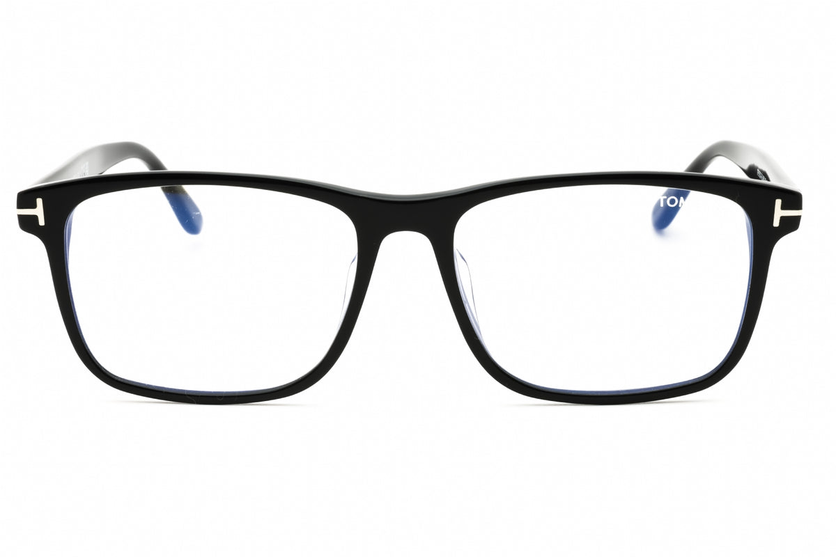 Tom Ford FT5752-F-B-001 shiny black Rectangular Eyeglasses 55mm Eyeglasses