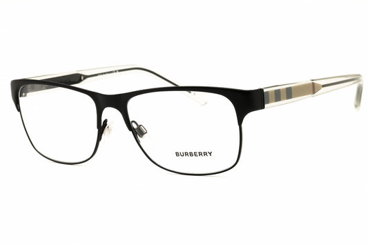 Burberry BE1289-1007 eyeglasses in black frame with clear lenses